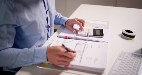 Accountant aan het werk